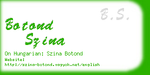 botond szina business card